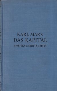 Marx, Das Kapital, Zweites und Drittes Buch: (Umschlag)