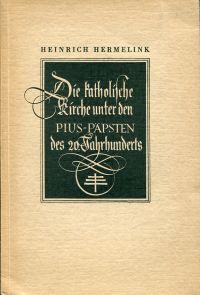 Hermelink, Pius-Päpste des 20. Jahrhunderts (Umschlag)