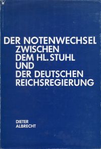 Albrecht, Der Notenwechsel zwischen dem Heiligen Stuhl (Umschlag)