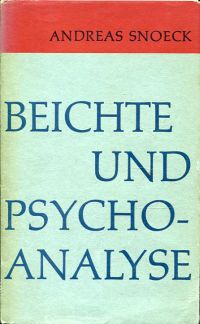 Snoeck, Beichte und Psychoanalyse. (Umschlag)