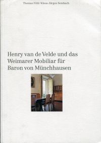 Föhl, Henry van de Velde und das Weimarer Mobiliar für Baron von Münchhausen. (Umschlag)