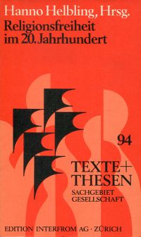 Helbling, Religionsfreiheit im 20. Jahrhundert (Umschlag)