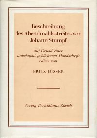 Büsser, Beschreibung des Abendmahlstreites (Umschlag)