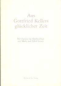 Smidt, Aus Gottfried Kellers glücklicher Zeit. (Einband)