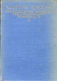 Keller, Die schönsten Novellen der italienischen Renaissance. (Umschlag)