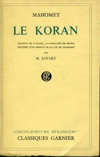 Mahomet: Le Koran. (Umschlag)