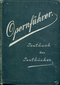 Lackowitz, Der Opernführer. (Umschlag)