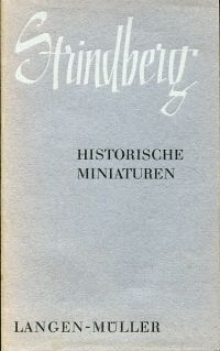 Strindberg, Historische Miniaturen. (Umschlag)