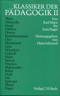 Scheuerl, Klassiker der Pädagogik. (Umschlag)