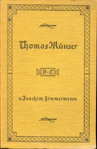 Zimmermann, Thomas Münzer. (Umschlag)