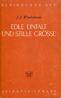 Winckelmann, Edle Einfalt und stille Grösse. (Umschlag)