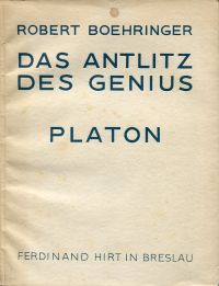 Boehringer, Das Antlitz des Genius. Platon. (Umschlag)