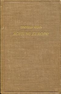 Mann, Achtung, Europa!. (Einband)