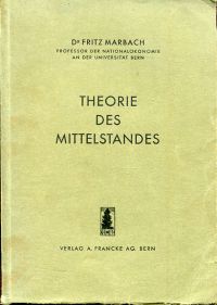 Marbach, Theorie des Mittelstandes. (Umschlag)