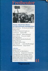 Wagenbach, Zukunft der Bücher - ein internationales Marktgeschrei. (Umschlag)