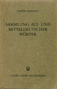 Kehrrein, Sammlung alt- und mittelddeutscher Wörter aus lateinischen Urkunden (Einband)