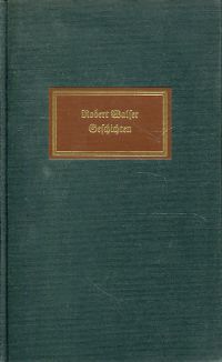 Walser, Geschichten. (Umschlag)