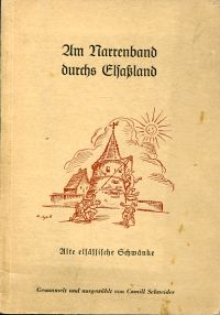 Schneider, Am Narrenband durchs Elsassland. (Umschlag)