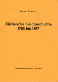 Rittmann, Sächsische Geldgeschichte 1763 bis 1857. (Umschlag)