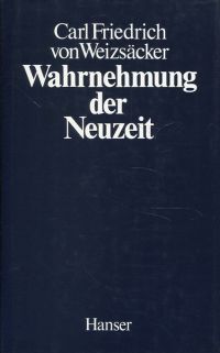 Weizsäcker, Wahrnehmung der Neuzeit. (Umschlag)