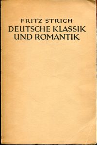 Strich, Deutsche Klassik und Romantik oder Vollendung und Unendlichkeit. (Umschlag)