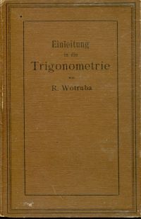 Wotruba, Einleitung in die Trigonometrie. (Umschlag)