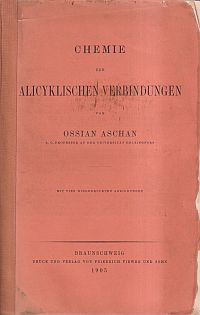 Aschan, Chemie der alicyklischen Verbindungen. (Umschlag)