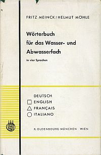 Meinck, Wörterbuch für das Wasser- und Abwasserfach. (Umschlag)