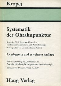 Kropej, Systematik der Ohrakupunktur. (Umschlag)