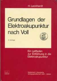 Leonhardt, Grundlagen der Elektroakupunktur nach Voll. (Umschlag)