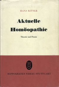 Ritter, Aktuelle Homöopathie. (Umschlag)