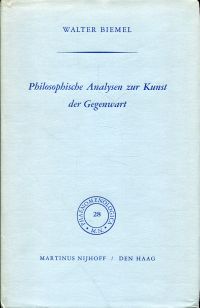 Biemel, Philosophische Analysen zur Kunst der Gegenwart. (Umschlag)