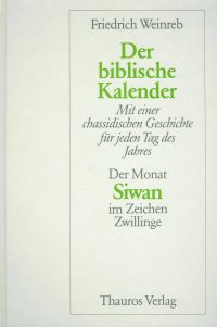 Weinreb, Der biblische Kalender. (Umschlag)
