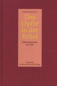 Weinreb, Das Opfer in der Bibel. (Umschlag)