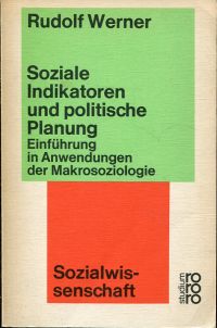 Werner, Soziale Indikatoren und politische Planung. (Umschlag)