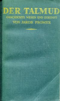 Fromer, Der Talmud. (Umschlag)