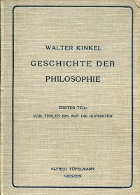 Kinkel, Geschichte der Philosophie. (Umschlag)