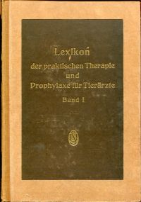 Wirth, Lexikon der praktischen Therapie und Prophylaxe für Tierärzte. (Umschlag)