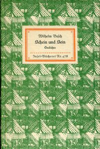 Busch, Schein und Sein. (Umschlag)