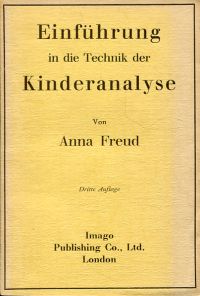 Freud, Einführung in die Technik der Kinderanalyse. (Umschlag)