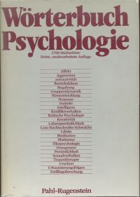 Clauß, Wörterbuch der Psychologie. (Umschlag)