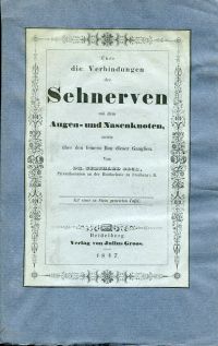 Beck, Über die Verbindungen des Sehnerven mit dem Augen- und Nasenknoten, sowie (Umschlag)