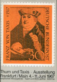 Taxis, Gedächtnisausstellung zum 450. Todestag Franz von Taxis. (Umschlag)