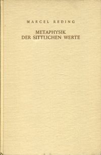 Reding, Metaphysik der sittlichen Werte. (Umschlag)