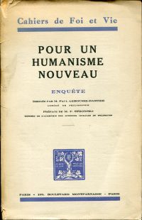 Arbousse-Bastide, Pour un Humanisme nouveau. (Umschlag)
