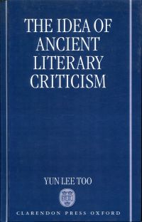 Too, The idea of ancient literary criticism. (Umschlag)