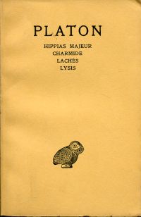 Platon: Oeuvres complètes. Tome II: Hippias Majeur, Charmide, Lachès, Lysis. (Umschlag)
