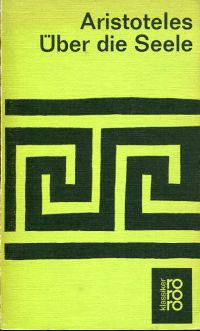 Aristoteles: Über die Seele. (Umschlag)