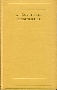Altägyptische Liebeslieder. (Umschlag)