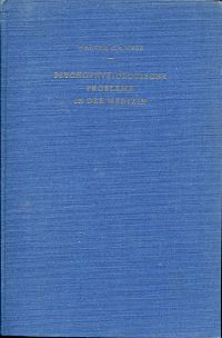 Wyss, Psychophysiologische Probleme in der Medizin. (Umschlag)